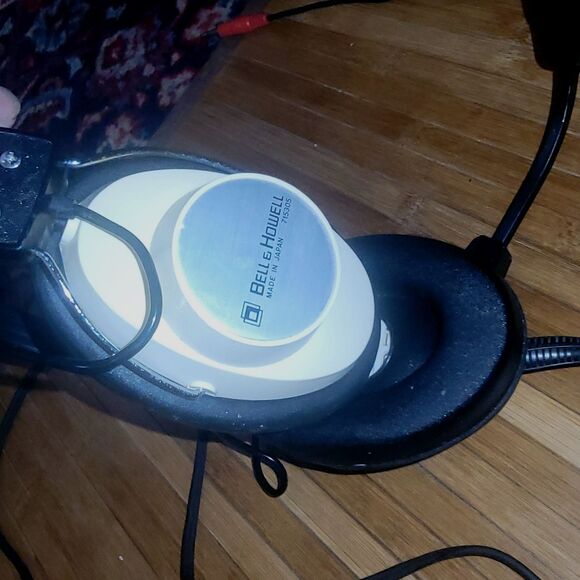 Vintage Bell & Howell Headphones w/ Mic Mono model 715305 Retro Ear-Cup Look New - Picture 8 of 16